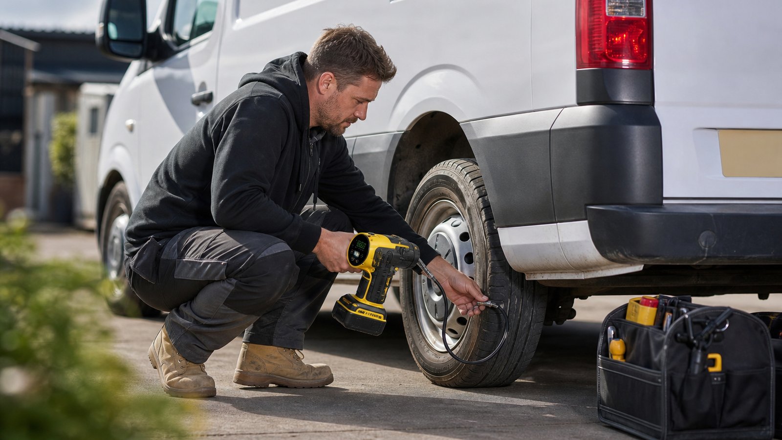 l Min Tyre Pump for Tradesman Van: A Practical UK Guide