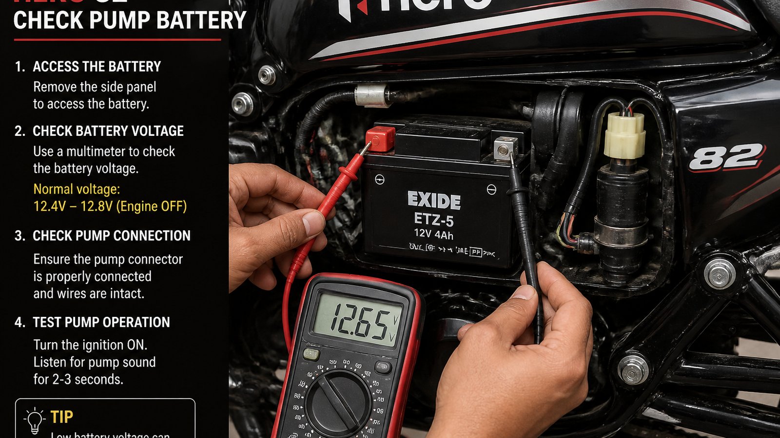 cordless portable digital tyre inflator in a clean UK lifestyle scene