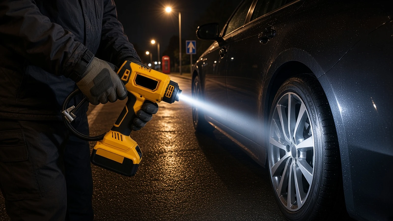Petrol Station Air Vs Portable Cordless Pump UK